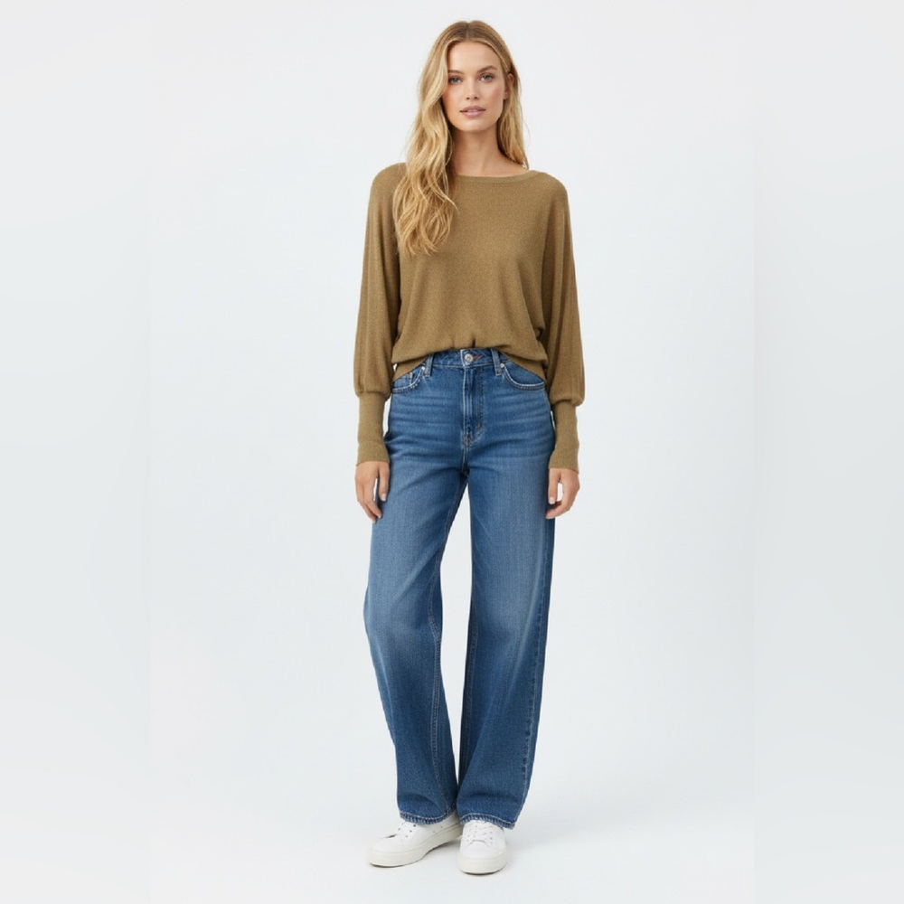 (#35)ZARA Knit Linen Blend Lightweight Sweater